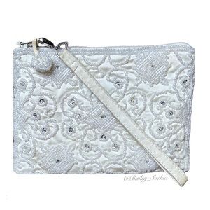 Marshall Fields INDEED Beaded Coin Purse / Wristlet